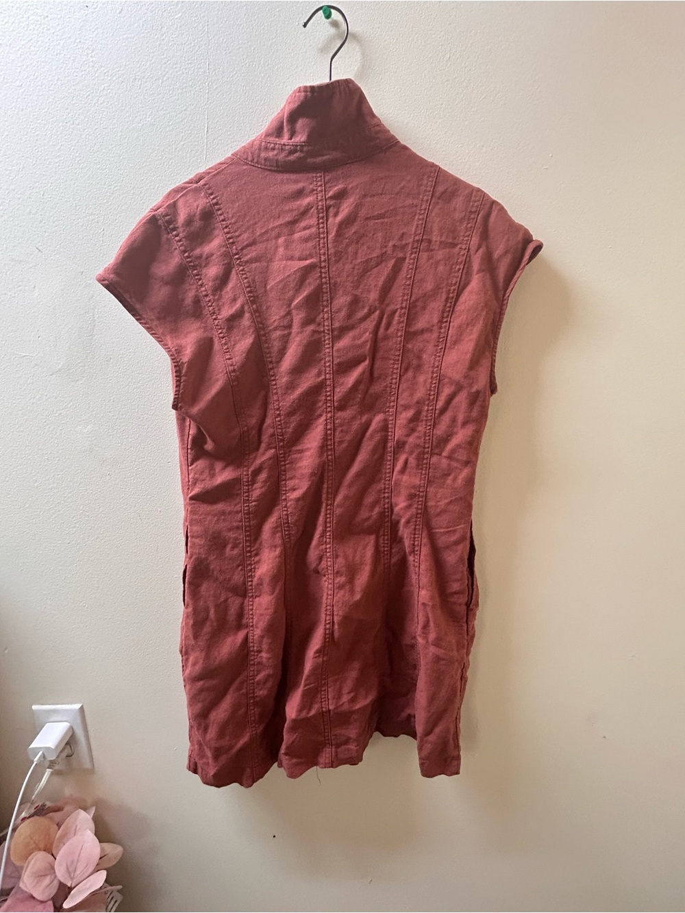 Universal Thread Rust-Toned Button-Up Tunic - Picture 2 of 4